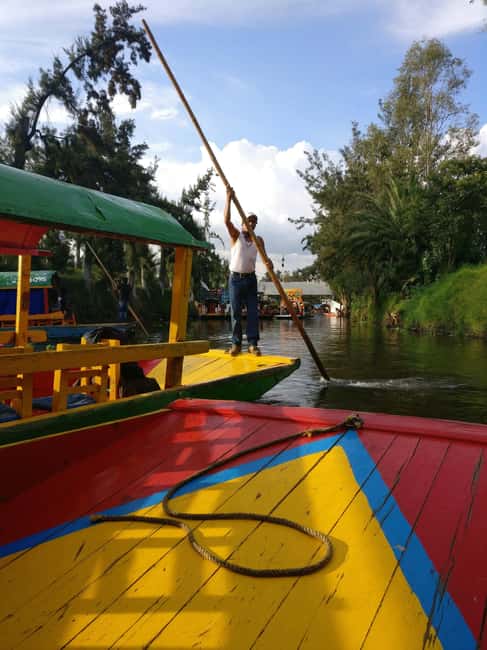 CDMX: Coyoacán, UNAM, Xochimilco, and optional Frida Kahlo Museum - UNAM Central Library, Murals, and the Olympic Stadium Shape