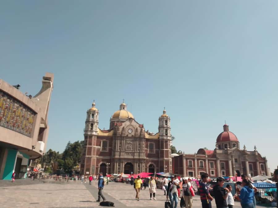Discover the iconic Basilica of Guadalupe in Mexico City. - Traditional market stop: faith meets everyday Mexico