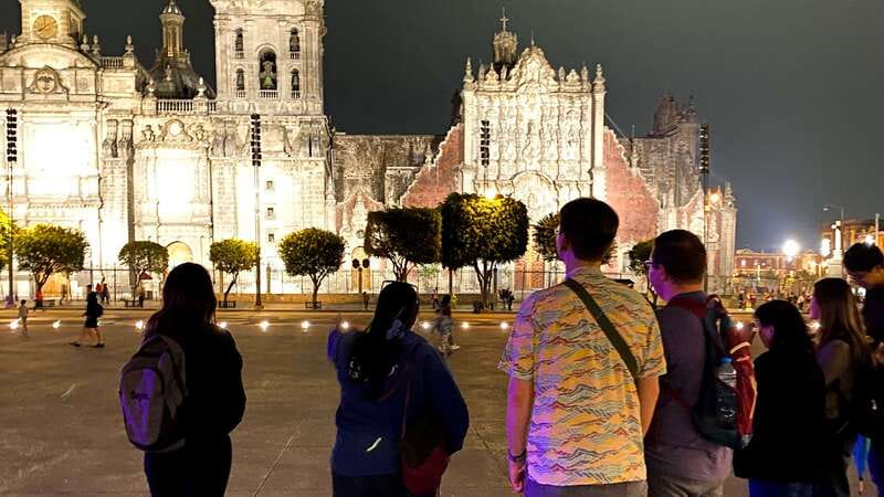 Mexico City at Night Walking tour with optional Torre Latino - Zócalo energy and the National Palace zone