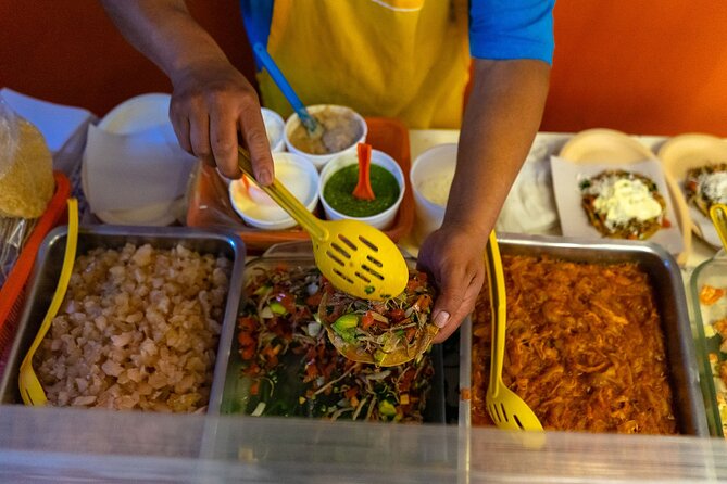Mexico City Food Tour in the Historic Center: Heritage on a Plate - C. 5 de Febrero: tacos de canasta and quesadillas back-to-back