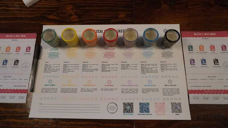 Mezcal y Mole with a Sommelier CDMX - The mezcals: an agave lineup that shows how different can be
