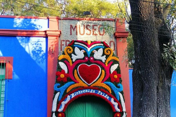 Private Tour: Xochimilco, Coyoacan and Frida Kahlo Museum - UNAM’s Central Library and Mosaic Murals: Short Stop, Big Visual Punch