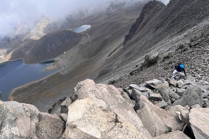 Reach the Nevado de Toluca's summit from mexico city private tour - Walking to the Crater Rim: 1 Kilometer to Two Lakes