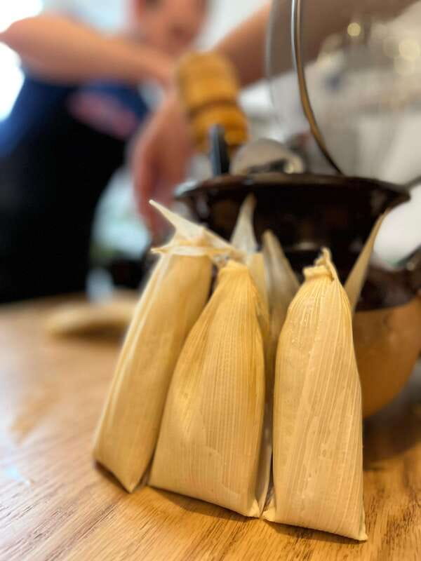 Tamales 101: Multi-variety tamal cooking class and feast - Sauce skills: smoky chipotle with sweet corn balance