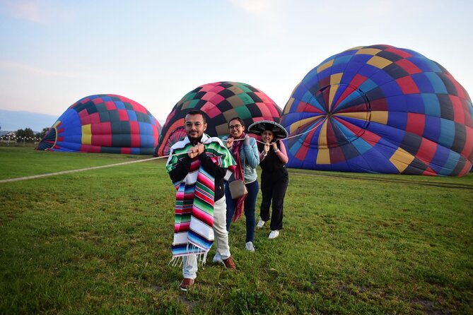Transportation and Hot Air Balloon Flight Teotihuacán - Check-In at the Launch Site: Coffee, Cookies, and Balloon-Inflation Photos