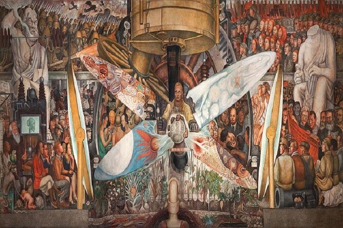 Walking Tour - Impressive murals in Historical Center of Mexico City - San Ildefonso: the mural start-point you can walk into