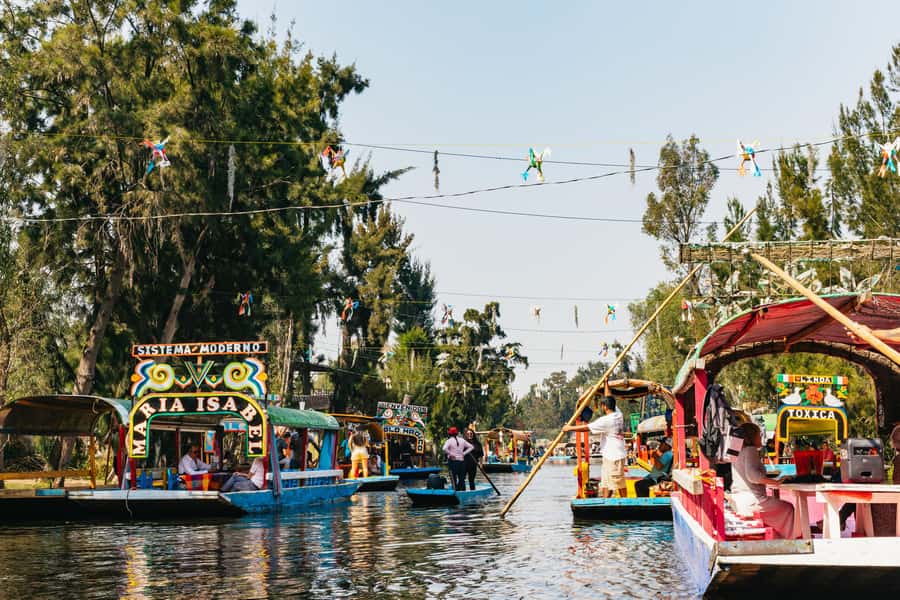 Xochimilco: traditional boat tour, culture, and fun. - The decorated trajinera: souvenir, drinks, and an instant party mood